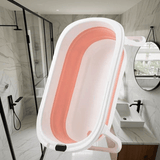 Bañera plegable y set de lavado - Ahorra espacio, alta capacidad de carga, diseño deformable para fácil almacenamiento, ideal para experiencia SPA en casa, set de experiencia spa | Baño minimalista | Material fácil de limpiar, accesorios para baño