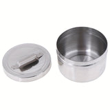 Contenedor de Desinfección de Acero Inoxidable con Tapa - Esterilizador Resistente para Herramientas Cosméticas y de Uñas, Tanque de Sanitización Manual sin Alcohol para Hogar, Salón o Spa, Acabado Pulido, Alta Calidad, Profesional para Esteticistas