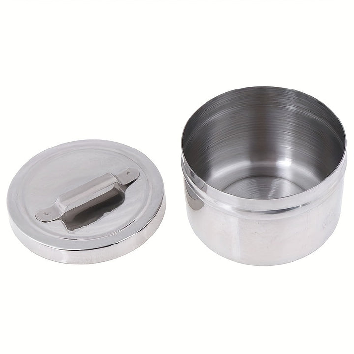 Contenedor de Desinfección de Acero Inoxidable con Tapa - Esterilizador Resistente para Herramientas Cosméticas y de Uñas, Tanque de Sanitización Manual sin Alcohol para Hogar, Salón o Spa, Acabado Pulido, Alta Calidad, Profesional para Esteticistas