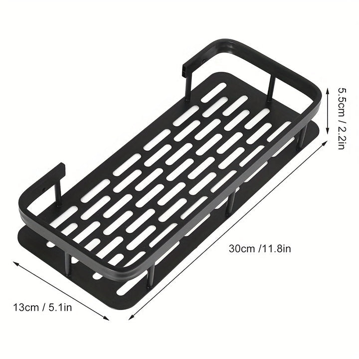 Estantes de baño sin taladro, estantes de ducha para champú, cosméticos y almacenamiento de jabón, caja de almacenamiento de ahorro de espacio, fácil de instalar, estantes de utilidad