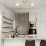 Juego de 2 apliques de pared dorados para baño, lámpara moderna para espejo de tocador, apliques semiempotrados ajustables de metal para pasillo, habitación o cocina, base E26, conexión directa (focos no incluidos)