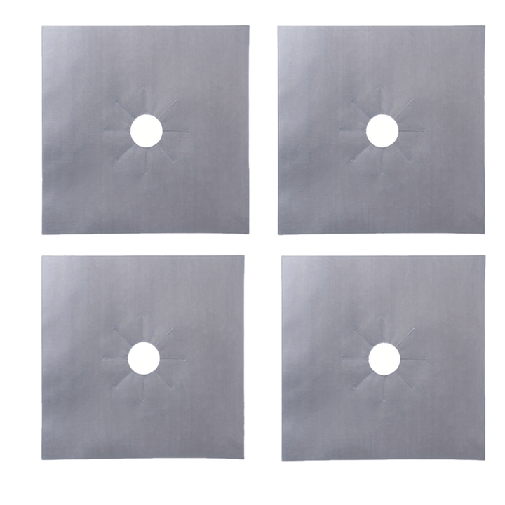 Juego de 8 piezas de protectores para estufas de gas, cubiertas para quemadores de horno y cocina, protectores antiadherentes para estufas de gas