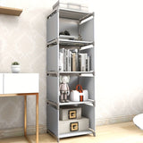 Un Sencillo Estante de Libros de Cinco Niveles de Hierro, Diseñado para Estudiantes y Jóvenes como Un Armario de Almacenamiento Creativo., Decoraciones para Estantes