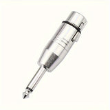 Adaptador XLR Hembra de Calidad Superior Xahpower a 1/4 Pulgada TS - Aleación de Zinc Duradera, Niquelado, Conector de Audio Desequilibrado para una Calidad de Sonido Cristalina con Micrófonos, Mezcladores, Guitarras y Cámaras