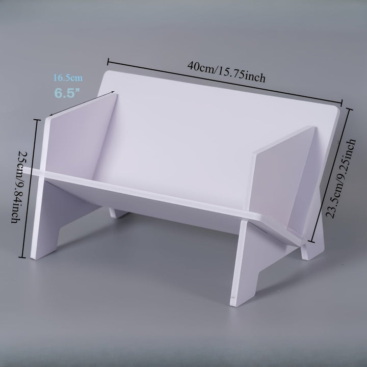 1pc Organizador de escritorio compacto - Estantería versátil para escritorio y mini estantería para libros y revistas con estante colgante, ideal para almacenamiento en la oficina y el hogar, estanterías de utilidad