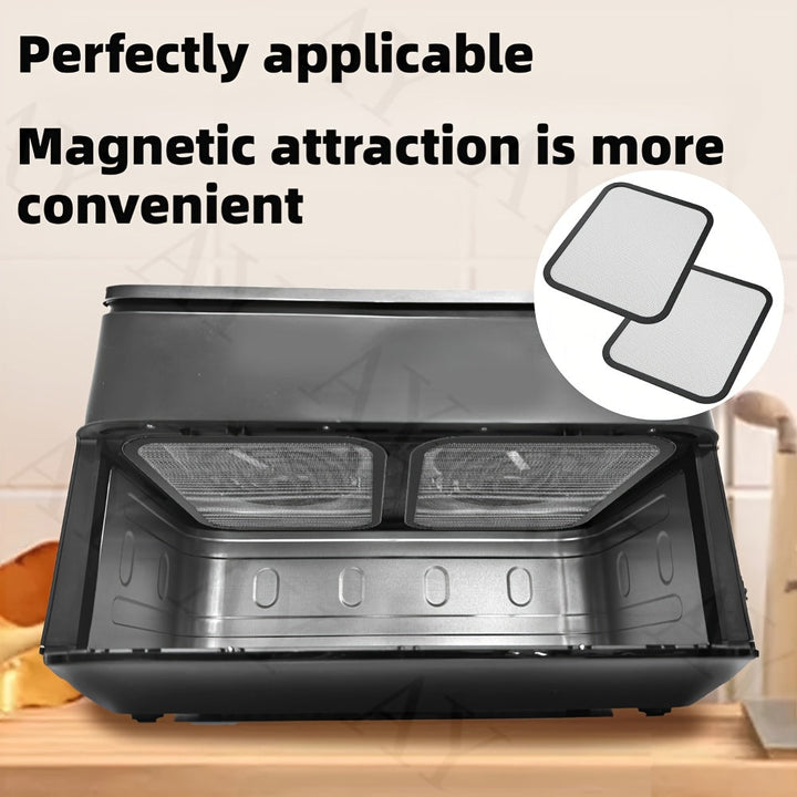 1/2pcs Protector Reutilizable de Metal para Freidora de Aire COSORI 8.5/10L, Patrón de Rejilla Magnética, Resistente al Calor, Evita Salpicaduras de Aceite, Accesorios para Air Fryer