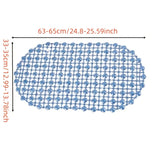 1pc, Alfombra de baño ovalada de PVC antideslizante, pelo bajo, solo lavado a mano, alfombra de baño navideña, hecha a máquina, respaldo de plástico, 547,14 g/m², 0,4 cm de grosor