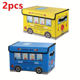 Caja de almacenamiento plegable de coche de dibujos animados creativos 2-Pack, ropa, herramientas y bocadillos listos, experto en almacenamiento de espacio de oficina y dormitorio