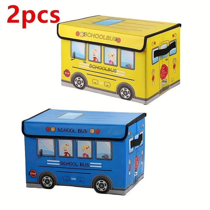 Caja de almacenamiento plegable de coche de dibujos animados creativos 2-Pack, ropa, herramientas y bocadillos listos, experto en almacenamiento de espacio de oficina y dormitorio