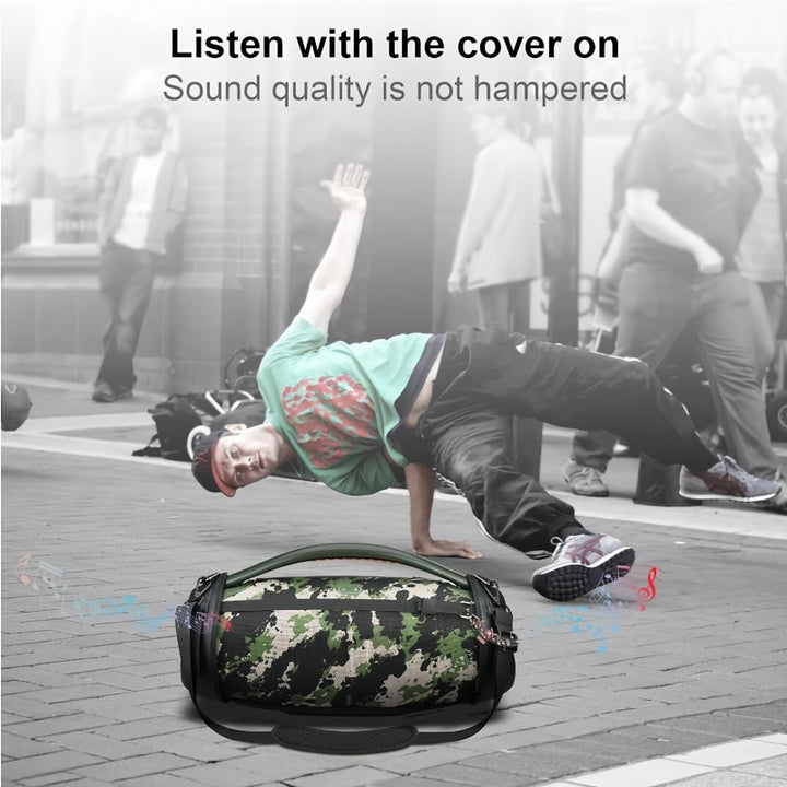 Estuche Protector PU para Boombox 3 sin varillas, Bolsa de Almacenamiento Diagonal EVA God of War con Material PU de Alta Calidad en Ambos Lados, Diseño Resistente y Duradero, Correa Ajustable de Nylon 70cm-138cm, Incluye Correa de Hombro, Solo Funda Pro