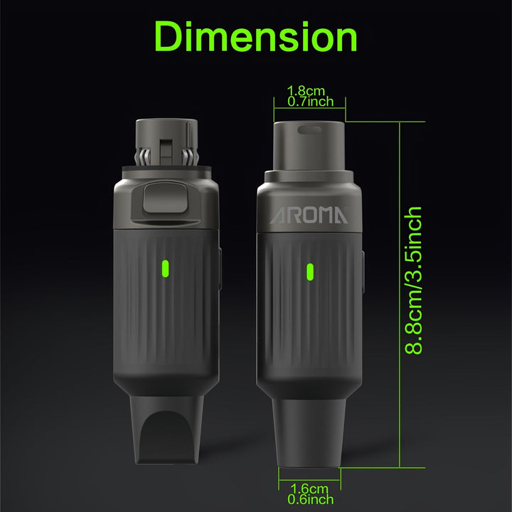 AROMA ARC2 Transmisor Receptor sin varillas Micrófono Dinámico 657~663MHz, Transmisión de Audio Cableado a Inalámbrica con Carga para Escenario y Actuaciones, Solo EE. UU