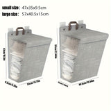 Canasta plegable para ropa sucia, 1 unidad, organizador de ropa para colgar en pared, ideal para baño, dormitorio, sala de estar, organización del hogar