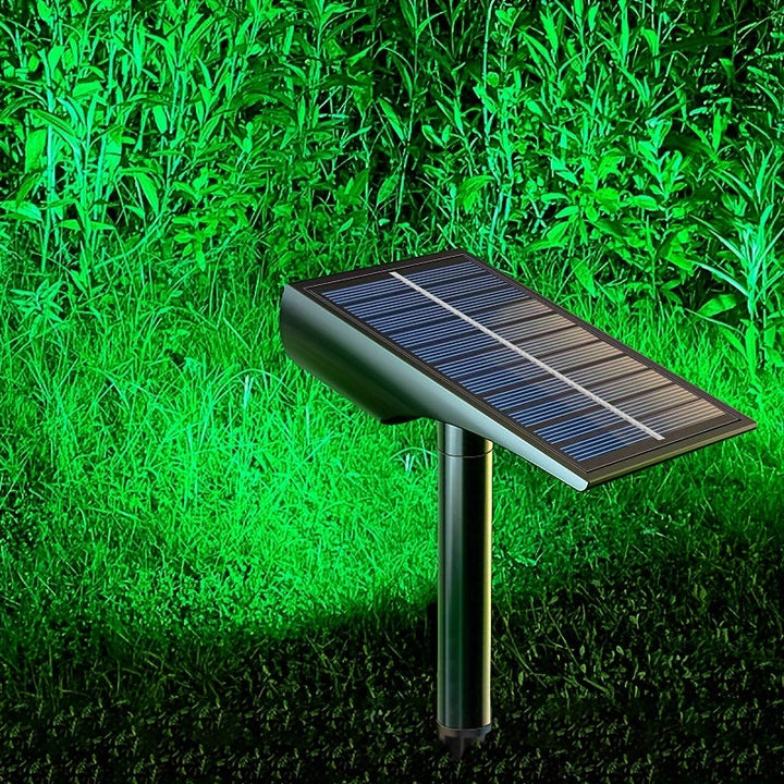 1 lámpara solar exterior con 9 LED para jardín y paisaje, 5 modos de iluminación automática encendido/apagado, resistente al agua IP65 para patios, árboles y terrazas