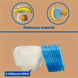 Juego de 10 recipientes reutilizables para almacenar alimentos con tapas herméticas, libres de BPA, ideales para cocina, oficina, escuela y picnics, seguros para lavavajillas y microondas