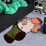 Alfombra de personaje de anime - Super suave, lavable, antideslizante con diseño de personaje vibrante para dormitorio, sala de estar o entrada - Regalo perfecto para fans de anime, decoración navideña y cumpleaños, habitación anime