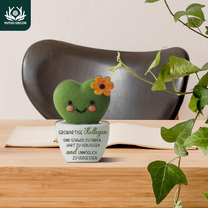 Encantadora Decoración de Escritorio de Madera Alemana - 'Los Grandes Colegas Son Difíciles de Encontrar, Difíciles de Dejar y Inolvidables' - Perfecta para el Hogar, Granja, Oficina o Estudio