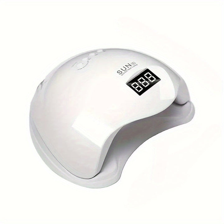 1 pieza de lámpara de uñas LED SUN con sensor inteligente - Luz de curado de gel de secado rápido portátil, base extraíble, pantalla LCD, alimentada por USB (batería no incluida) - Ideal para uso en casa y salón, iluminación de salón de uñas | Lámpara de