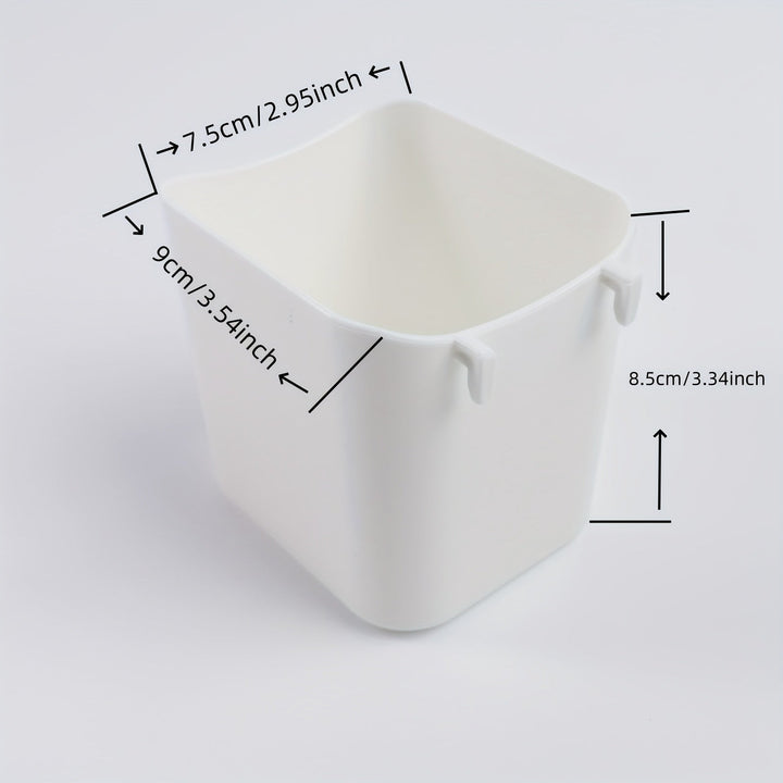 Estantería de Almacenamiento para Cocina Montada en la Pared sin Taladro con Múltiples Ganchos y Cajón Deslizante - Diseño Apilable de Tablero Perforado para Instalación Fácil, Ideal para Ollas, Especias y Utensilios, Blanco, Accesorios de Cocina