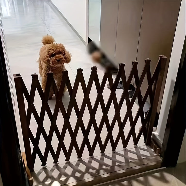 Cerco de madera para perros al aire libre, originalmente de madera y carbonizada, aislamiento de seguridad interior, adecuado para todas las estaciones, uso con puerta de casa, jardín fácil de ensamblar.