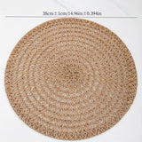 6 piezas de individuales de yute para mesa, decoración de cocina y hogar