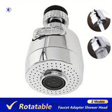 Cabezal de ducha y aireador para grifo giratorio 360° de acero inoxidable – Ahorrador de agua, antiderrames, adaptable para cocina y baño con 2 modos de rociado, resistente a la oxidación, acabado multicapa electrolítico, ajustable | Artículos de cocina
