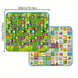 Alfombra reversible extra grande y duradera para exteriores, tapete grueso de espuma resistente al calor, ideal para playa, camping y decoración del hogar, diseño portátil y fácil de limpiar