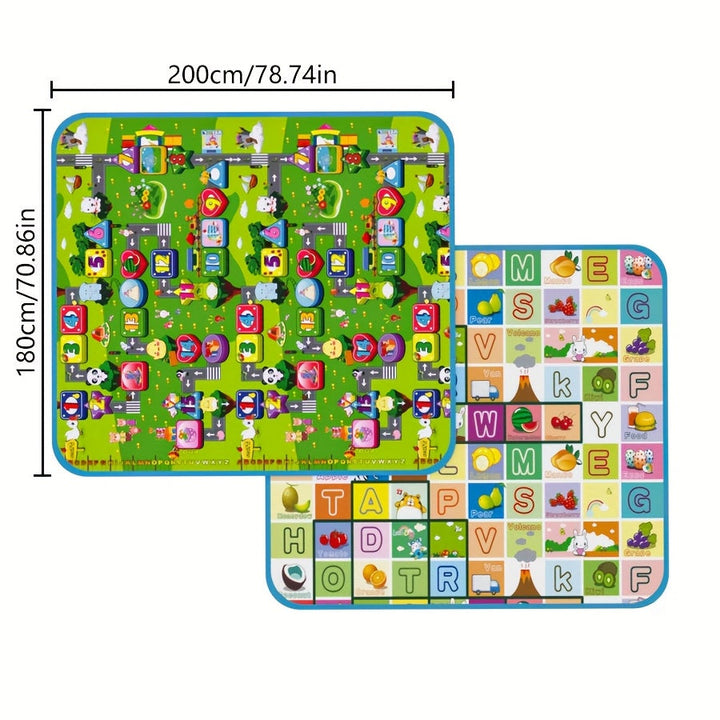 Alfombra reversible extra grande y duradera para exteriores, tapete grueso de espuma resistente al calor, ideal para playa, camping y decoración del hogar, diseño portátil y fácil de limpiar