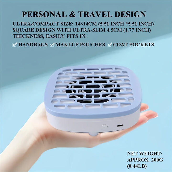 Aspiradora Mini Compacta USB LYYKLLY para Manos y Uñas - Recogedor de Polvo Ligero Portátil, Motor Cepillado 20000 RPM, Sin Batería ni Plástico, Ideal para Viajes y Hogar (Rosa Brillante/Blanco/Azul)