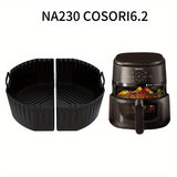 2 piezas de Tapetes de Silicona para Freidora de Aire, Compatibles con Bandejas de Silicona para Freidora N200, Moldes de Horneado Reutilizables, Accesorios para Freidora de Aire, Ideales para Fiestas