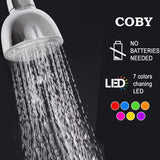 Rociador de ducha redondo con cambio de color intermitente y temperatura auto-activado LED