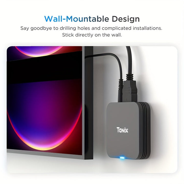 TANIX Technology Store, exclusiva caja de TV inteligente mini, carga completa H313, chip de núcleo cuádruple, sistema operativo Android, transmisión HD con soporte de 60 FPS por segundo, compatible con 99,99% de televisores, admite USB, WIFI y proyección