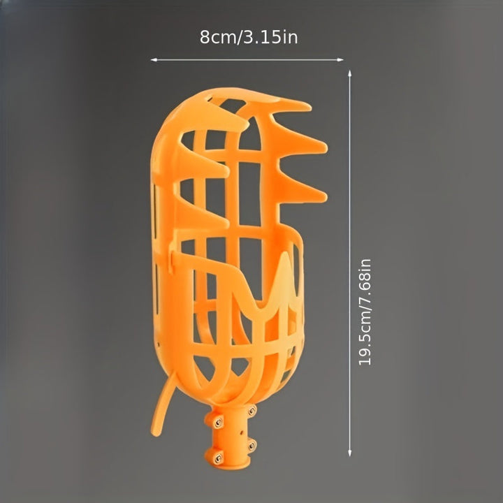 Recogedor de Frutas Resistente con Empuñadura Ergonómica - Herramienta Ligera para Cosecha en Jardín, Polipropileno No Tóxico para Huerto, Granja y Hogar - Equipo Manual para Recoger Manzanas, Bayas, Ciruelas y Duraznos - Mango de Recolectora, Construcci