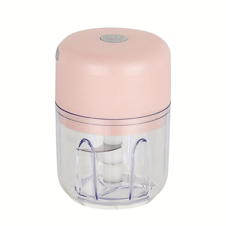 Mini Trituradora de Ajo Recargable de 8,45 onzas - Duradera y Resistente, Carga USB, 1200 RPM, Ideal para Triturar Ajo, Pimientos, Cebolla, Carne Picada, Frutos Secos y Más