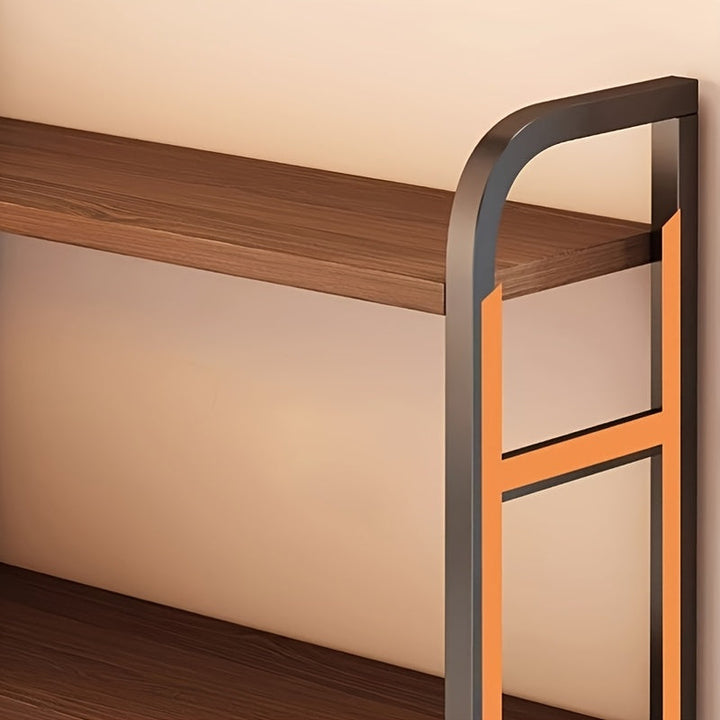 1 caja de almacenamiento para escritorio con protección lateral, estilo clásico, acabado en pintura negra, estructura de madera dura, sin necesidad de electricidad, disponible en 2 modelos para elegir, ideal para oficina, residencia y hogar