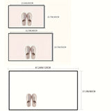 Alfombra de Puerta Estilo Bohemio Retro, Suave y Antideslizante de Franela, Lavable a Máquina, Pelusa Baja, Patrón a Rayas, Tela Floqueada, para Interior/Exterior, Sala de Estar, Baño, Alfombra de Balcón - Diseño Elegante de Textura, Decoración Navideña,