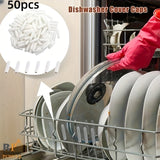 50/100/200 piezas de gris flexible plástico lavavajillas tenedor diente estante punta caps, diseño antideslizante, fácil de instalar, con material plástico, para la mayoría de los modelos