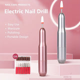 Duofu Profesional Conjunto de Taladro Eléctrico USB - Bajo Ruido y Libre de Vibraciones, Lijadora y Herramienta de Pulido para Manicura y Pedicura, Diseño Portátil, Ideal para Uso en Casa y Salón, Regalo para Mujeres