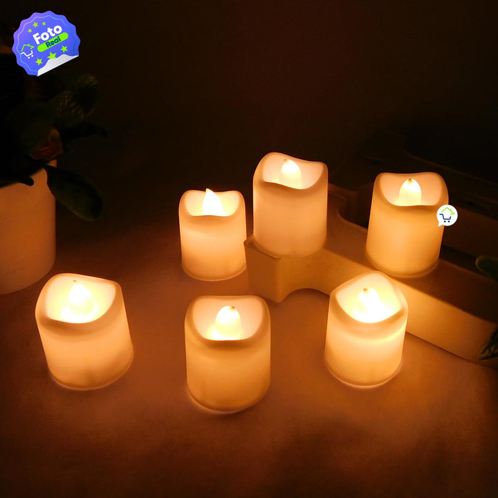 Vela Luz Led Pequeña X6 Decorativa AK3008