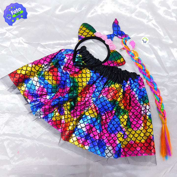 Disfraz Sirena Accesorios Halloween Niñas Fiesta de Disfraces TP346