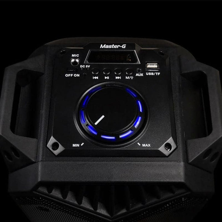 Parlante Karaoke Portátil SPBYF7 Master-G Bluetooth 6,5"x 2 + Micrófono 509938