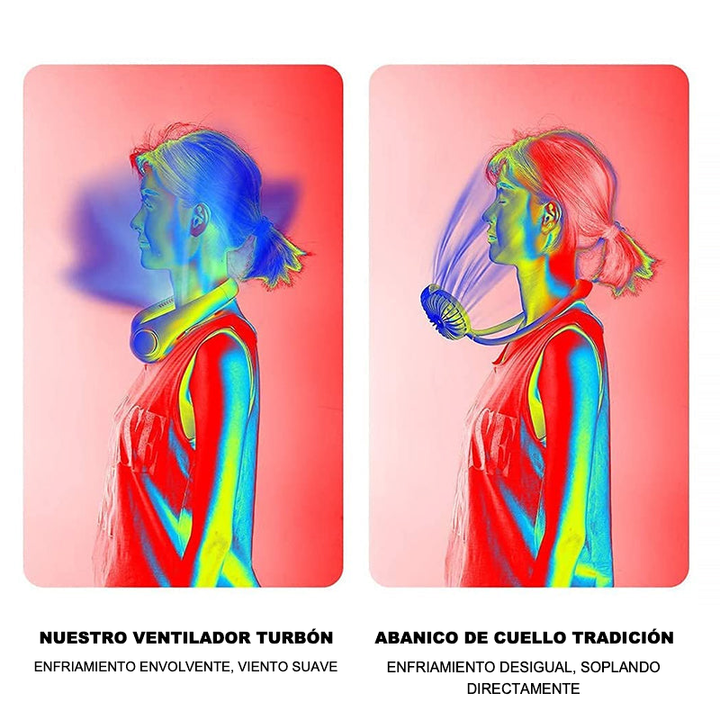Nuevo Ventilador de Cuello Portátil Recargable