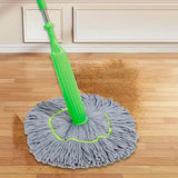 2 en 1 Mopa Giratoria - Secado Rápido y Sin Manos, Cubo de Doble Uso con Diseño Ahorrador de Espacio para Baño, Cocina, Sala o Dormitorio - Ideal para Suelos de Madera, Azulejos y Alfombras