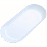 Plato de desinfección ovalado multifuncional para uñas - Plástico, no necesita batería/energía eléctrica, ideal para exhibir joyas y organizar el hogar, accesorios para técnicos de uñas