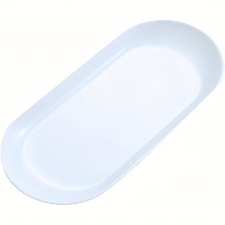 Plato de desinfección ovalado multifuncional para uñas - Plástico, no necesita batería/energía eléctrica, ideal para exhibir joyas y organizar el hogar, accesorios para técnicos de uñas