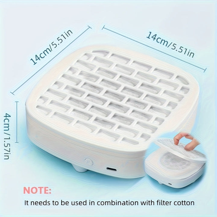 Aspiradora de Uñas con USB - Potente Succión, Compacta y Ligera con Filtro Lavable, Sin Batería Necesaria, Ideal para Hogar, Salón o Uso Personal (Azul/Blanco/Rosa) - Herramienta Perfecta para Arte en Uñas, Cepillo para Polvo de Uñas, Diseño Elegante, Ma