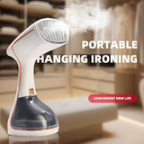 Plancha de mano portátil estilo US, ideal para uso en casa y al aire libre, plancha de viaje con cabezal de cepillo desmontable, 3 velocidades ajustables, planchado plano y colgado, resistente a arrugas