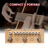 [Pedal de efectos CUBE AC] Pedal de efectos multifuncional portátil CUBE AC para guitarra acústica con reproducción inalámbrica, interfaz de audio para grabación en teléfono, regalo ideal para cumpleaños, Pascua, Día del Presidente, novios, novias y Eid