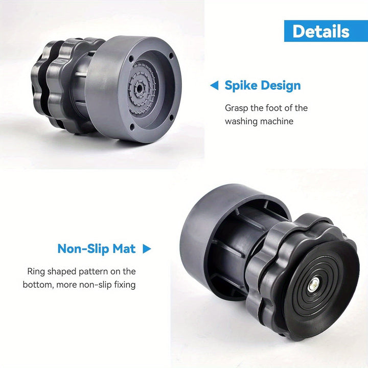 4 Piezas de Dampenadores de Lavadora, Dampenadores Ajustables, Altura Ajustable, Lavadora y Secadora