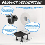 1 pieza, Portarrollos de baño con diseño de oveja - Soporte divertido para papel higiénico, decoración de baño - Portarrollos de oveja en 3D, color negro - Almacenamiento gracioso para rollos de papel - Decoración linda para el baño