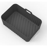 1/2 Piezas de Bandejas Cuadradas para Freidora de Aire - Reutilizables, Antiadherentes con Asas, Resistentes a Altas Temperaturas, 19.48x12.7x6.99 cm, Fácil Limpieza (/Rojo/Azul/Gris), Fundas de Silicona para Horno y Air Fryer